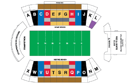 McMahon Stadium Seat Map